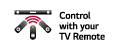 Contrôle avec la télécommande TV