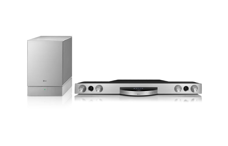LG 3D Blu-ray Soundbar | LG Smart TV | Smart Share | Wi-Fi built-in | LG Remote | External HDD playback | 430W speaker | HDMI | DivX | Full HD upscaling pour les DVD, BB5521A