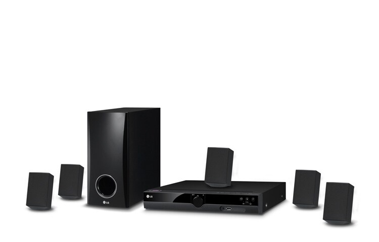 LG 5.1ch DVD Home Cinema System | 300W | USB Content Playback | Portable In, DH3130S