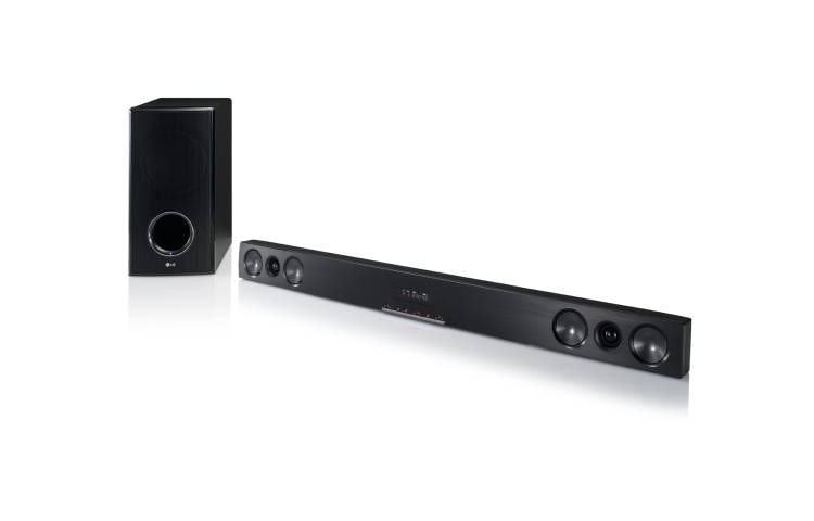 LG Speaker Bar avec une puissance de 280W (2.1Ch), Wall-mount, Caisson de basses actif sans fil, Lecture du disque dur externe et USB Plus, HLS36W, thumbnail 2