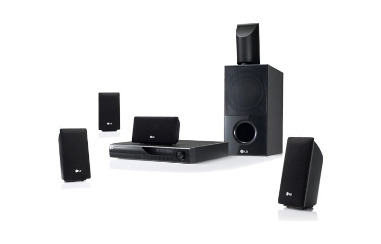 LG 5.1 Home Cinema Système avec Ez Setup, 1080p up-scaling pour DVD's et LG Sound Gallery, HT805SH