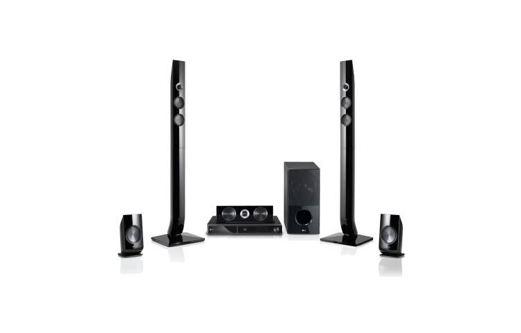 LG Système 3D Blu-ray HX561 Home Cinema avec Smart TV, Wi-Fi DirectTM, DLNA/CIFS, LG Remote et installation murale des haut-parleurs., HX561