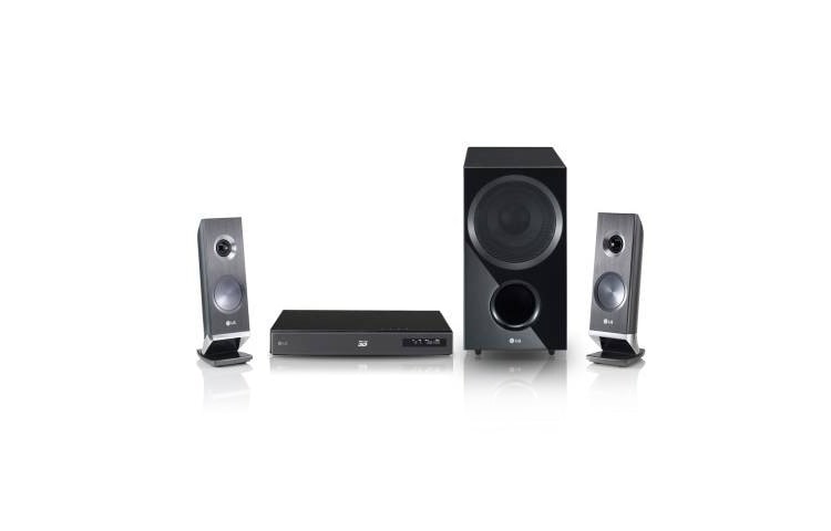 LG 3D Blu-rayTM Home Theater System avec Smart TV, Wi-Fi DirectTM, DLNA/CIFS, LG Remote et Installation murale des haut-parleurs., HX721