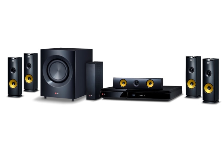 LG 5.1ch Smart 3D Blu-Ray Home Cinema Systeme | 1200W | LG Smart | WIFI Integre, HX753