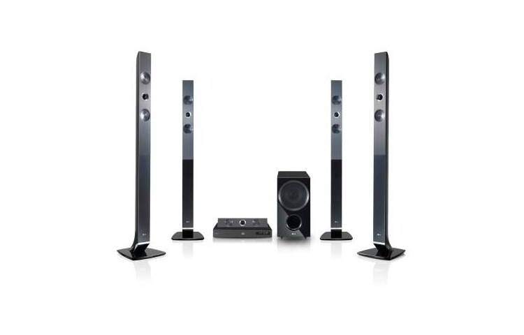 LG Système 3D Blu-rayTM Home Theater avec Smart TV, Wi-Fi DirectTM, DLNA/CIFS, LG Remote et installation murale des haut-parleurs., HX771