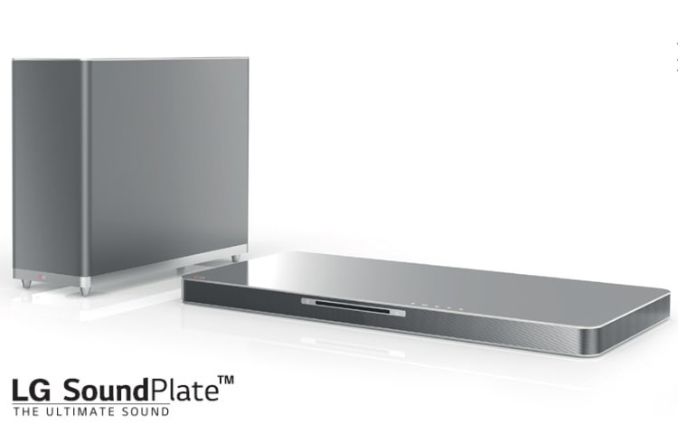 LG 35mm mince et élégant | 4.1ch Surround Sound | Dual Subwoofers intégrés |Aero-duct de LG |Idéal pour TV avec écran de 32'' à 55'' | Installation très simple avec câble optique |Audio streaming sans fil possible via Bluetooth® | Cinema mode switching, LAB540 Soundplate