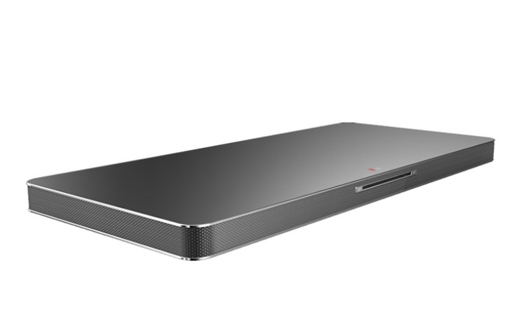 LG 35mm mince et élégant | 4.1ch Surround Sound | Dual Subwoofers intégrés |Aero-duct de LG |Idéal pour TV avec écran de 32'' à 55'' | Installation très simple avec câble optique |Audio streaming sans fil possible via Bluetooth® | Cinema mode switching, LAB540 Soundplate, thumbnail 2