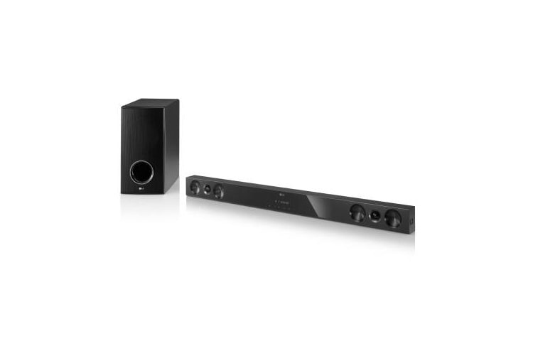 LG Port USB, Bluetooth, Entrée Jack + Optique, Caisson de basse sans fil, NB3520A, thumbnail 2