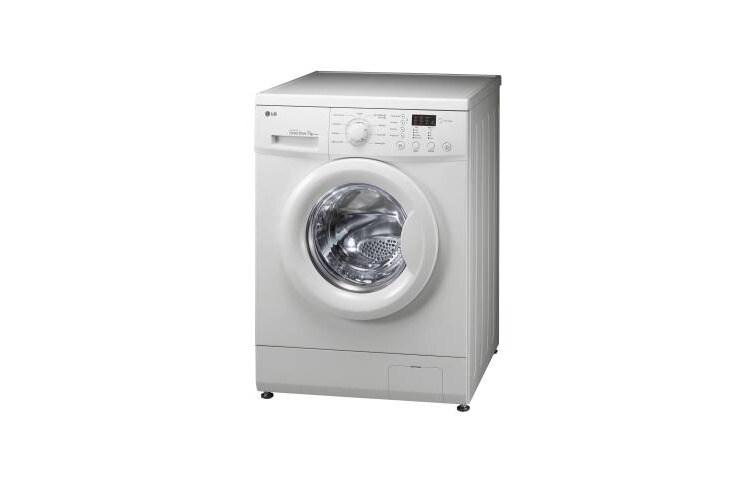 LG 7kg, pas de consommation d'énergie en standby, couleur hublot chrome, grande lessive/couettes de lit, un lavage et un essorage silencieux, F1391QD