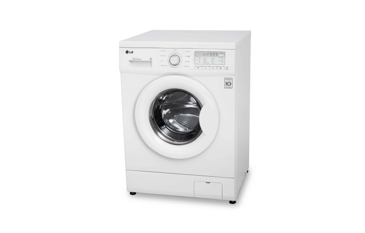 LG 7kg, 6motion, classe à laver a, classe centrifuge a, pas de consommation d'énergie en standby, un lavage et un essorage silencieux, F147W2DB