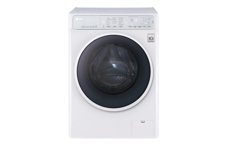 LG Lave-Linge 7kg | TurboWash™ | 6 Motion Direct Drive | Finitions chromées | Smart NFC Tag On, F14U1QDN0