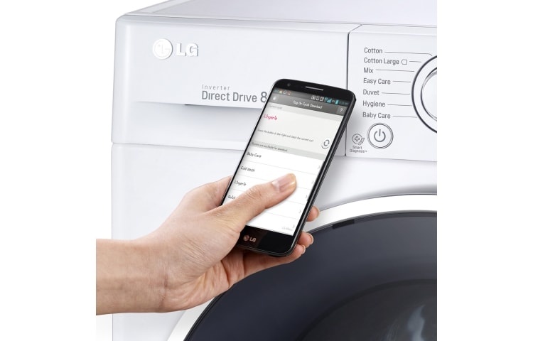 LG Lave-Linge 8kg | TurboWash™ | 6 Motion Direct Drive | Smart NFC Tag On, F14U2TDN0, thumbnail 6
