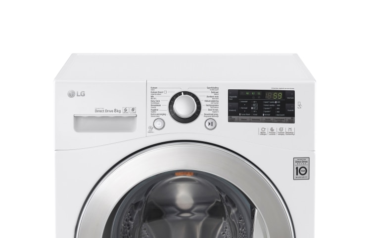 LG Lave-Linge 8kg | TurboWash™ | 6 Motion Direct Drive | Finitions chromées | Smart NFC Tag On, FH48T, thumbnail 2