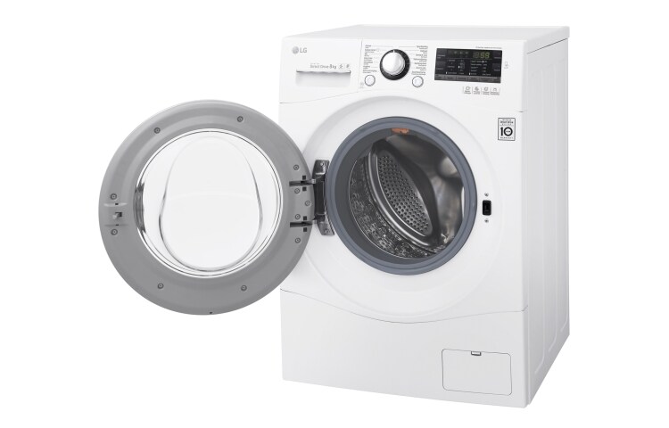 LG Lave-Linge 8kg | TurboWash™ | 6 Motion Direct Drive | Finitions chromées | Smart NFC Tag On, FH48T, thumbnail 4