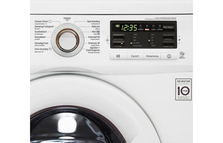 LG Lave-Linge 8kg | TurboWash™ | 6 Motion Direct Drive | Finitions blanc, FH4B8TDA7, thumbnail 4