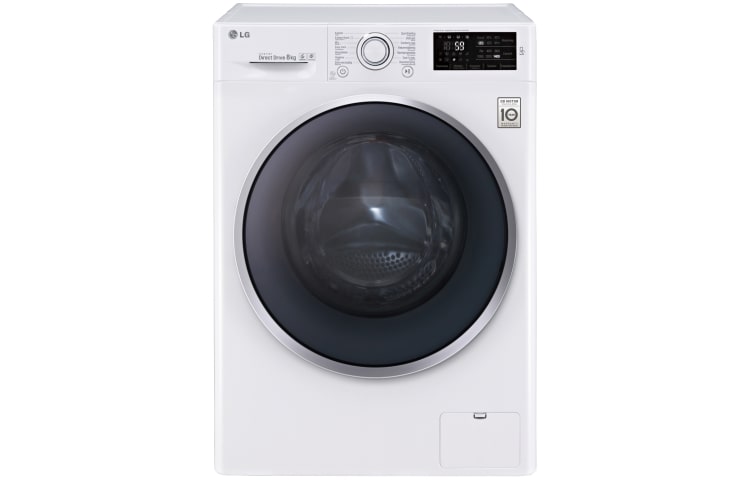 LG Lave-Linge 8kg | TurboWash™ | 6 Motion Direct Drive | Finitions chromées | Smart NFC Tag On, FH4U2TDN1