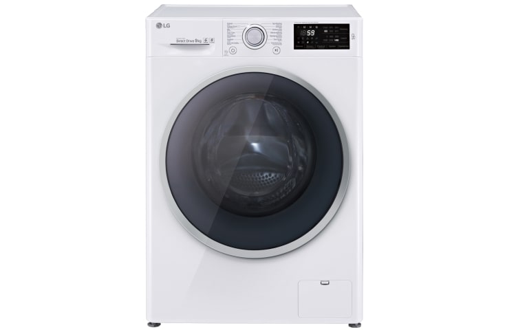 LG Lave-Linge 9kg | TurboWash™ | 6 Motion Direct Drive | Finitions chromées | Smart NFC Tag On, FH4U2VDN1