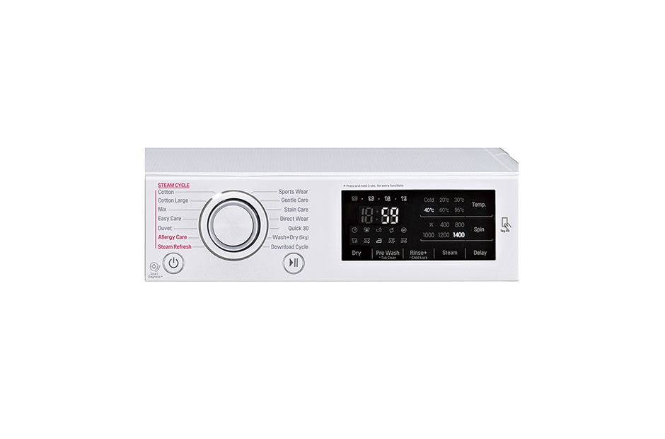 LG Lave-linge 8kg / Sechage 5kg / soin parfait de votre linge avec 6 motion /  Économique, silencieux et durable grâce au moteur direct drive /  grande porte, FH4U2TDH1N, thumbnail 3