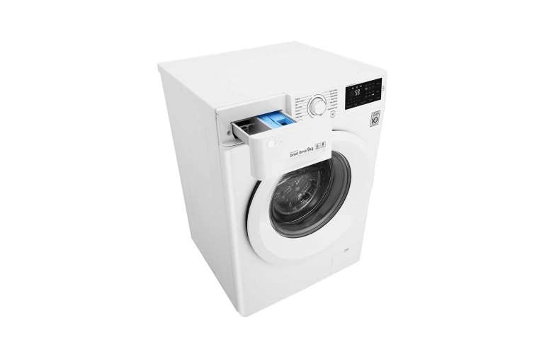 LG Lave-Linge 9kg | TurboWash™ | Le meilleur soin avec 6 Motion | Le lavage en 59 minutes avec TurboWash | 10 ans de garantie sur le moteur Direct Drive, FH4U2SMD9, thumbnail 3