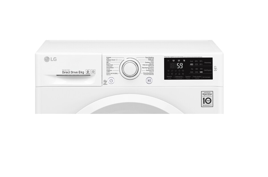 LG Économique, silencieux et durable grâce au moteur direct drive, Lave-linge 8KG, Le meilleur soin avec 6 motion, 10 ans de garanties sur le moteur DD., F4J5TN3W, thumbnail 4