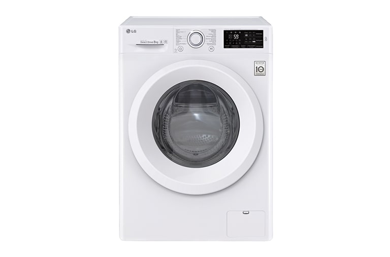 LG Économique, silencieux et durable grâce au moteur direct drive, Lave-linge 8KG, Le meilleur soin avec 6 motion, 10 ans de garanties sur le moteur DD., F4J5TN3W, thumbnail 1