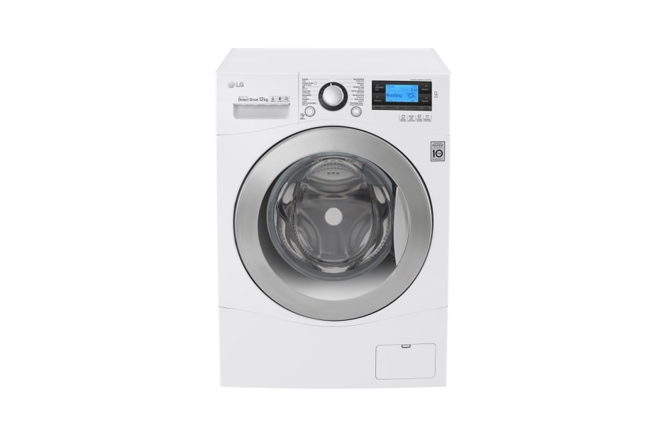 LG Lave-linge grande capacité de 12KG, Le meilleur soin avec 6 Motion | Économique, silencieux et durable grâce au moteur direct drive| 10 ans de garantie sur le moteur Direct Drive, F1412KG