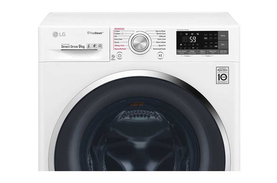 LG Économique, silencieux et durable grâce au moteur direct drive , Lave-linge 9KG, fonction Steam, le meilleur soin avec 6 Motion, 10 ans de garanties sur le moteur DD, F4J8VS2W, thumbnail 12