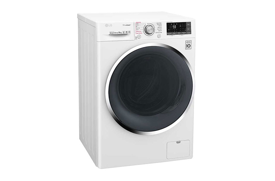 LG Économique, silencieux et durable grâce au moteur direct drive , Lave-linge 9KG, fonction Steam, le meilleur soin avec 6 Motion, 10 ans de garanties sur le moteur DD, F4J8VS2W, thumbnail 3