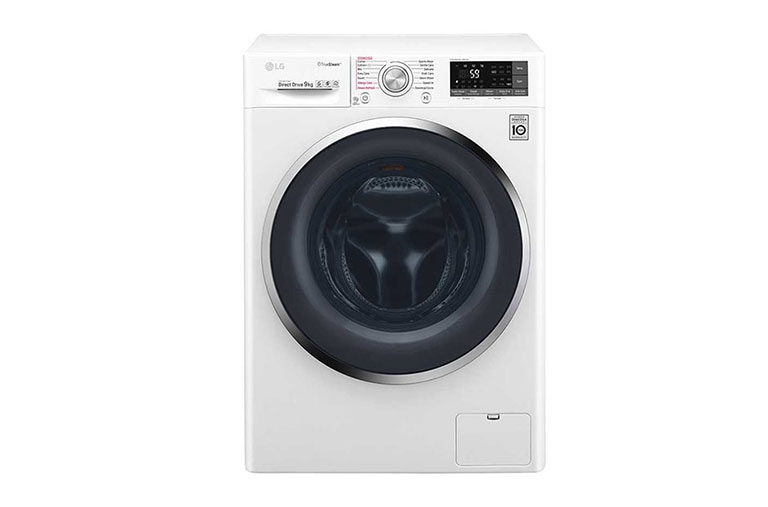 LG Économique, silencieux et durable grâce au moteur direct drive , Lave-linge 9KG, fonction Steam, le meilleur soin avec 6 Motion, 10 ans de garanties sur le moteur DD, F4J8VS2W, thumbnail 1