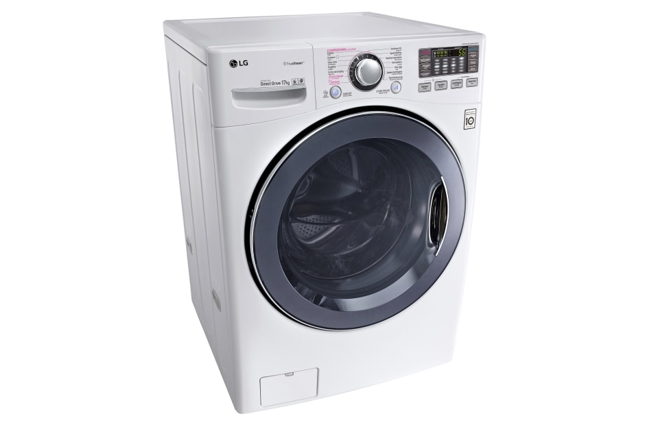 LG Lave-linge grande capacité de 17KG, Economique, silencieux et durable  grâçe au moteur direct drive, True Steam™, 10 ans de garantie sur le  moteur DD