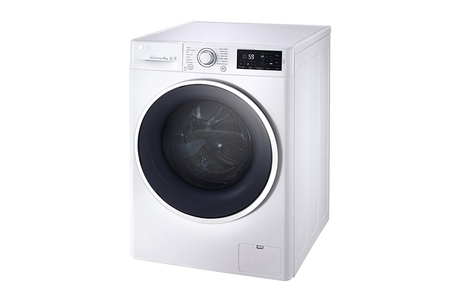 LG Lavage 9kg, lavage en 59 minutes avec TurboWash, le meilleur soin pour votre lavage avec 6 motion, économique, silencieux et durable grâce au moteur Direct Drive, grande porte, FH4U2QDN1, thumbnail 2