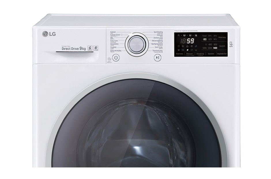 LG Lavage 9kg, lavage en 59 minutes avec TurboWash, le meilleur soin pour votre lavage avec 6 motion, économique, silencieux et durable grâce au moteur Direct Drive, grande porte, FH4U2QDN1, thumbnail 4