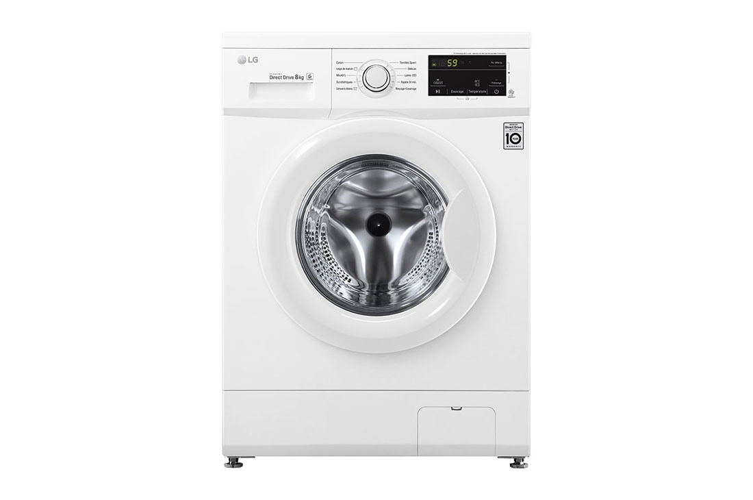 LG Lave-linge 8 KG | 6 Motion Direct Drive™ | A+++(-30%) | Smart Diagnosis™ | Moteur Direct Drive™ garanti 10 ans, FH4J3TDN0