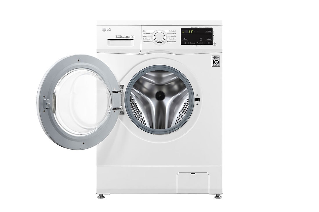 LG Lave-linge 8 KG | 6 Motion Direct Drive™ | A+++(-30%) | Smart Diagnosis™ | Moteur Direct Drive™ garanti 10 ans, FH4J3TDN0, thumbnail 2