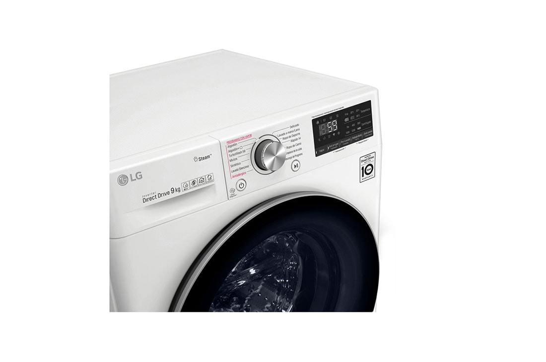 LG Moteur IA intelligent reconnaît votre linge | A+++ -40% | 9 kg | TurboWash™ |TWINWash™ compatible | Moins de repassage grâce à la vapeur  , F4WV709P1, thumbnail 7