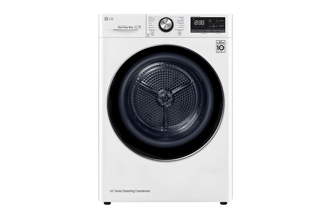 LG Super rapide ou super efficace| Dual Inverter Heat Pump™ | A+++ | 8 kg | Condenseur à nettoyage automatique | ThinQ™ , RC80V9AV4Q