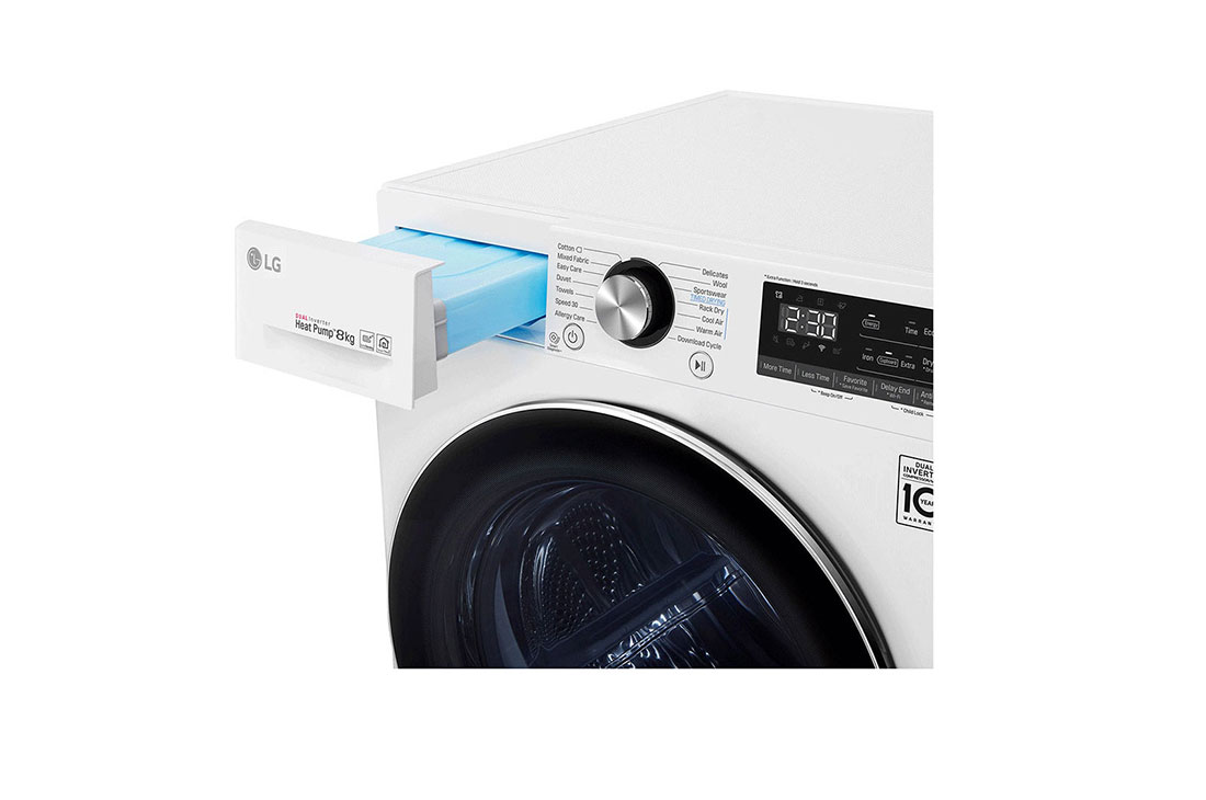 LG Super rapide ou super efficace| Dual Inverter Heat Pump™ | A+++ | 8 kg | Condenseur à nettoyage automatique | ThinQ™ , RC80V9AV4Q, thumbnail 8