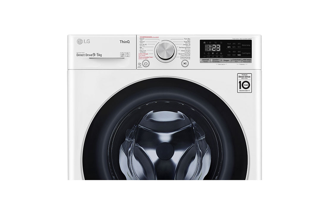 LG Moteur AI DD™ reconnaît votre linge | E | 9kg lavage/5kg séchage | lavage hygiénique à la vapeur | Le meilleur soin avec 6 motion | 10 ans de garantie sur le moteur AI DD™, GD3V409S0, GD3V409S0, thumbnail 4