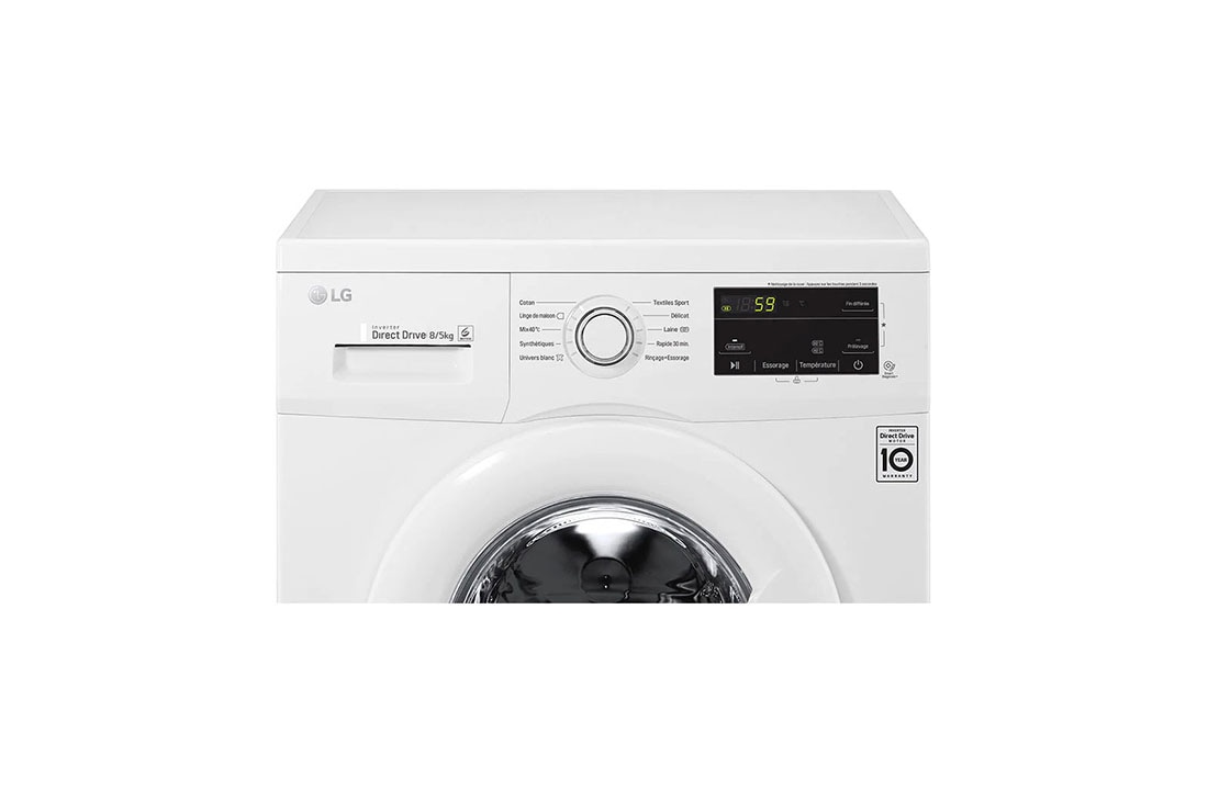 LG Économique, silencieux et durable grâce au moteur direct drive | D | 8 kg lavage | Le meilleur soin avec 6 motion | 10 ans de garantie sur le moteur AI DD™, GC3M108N3, GC3M108N3, thumbnail 6