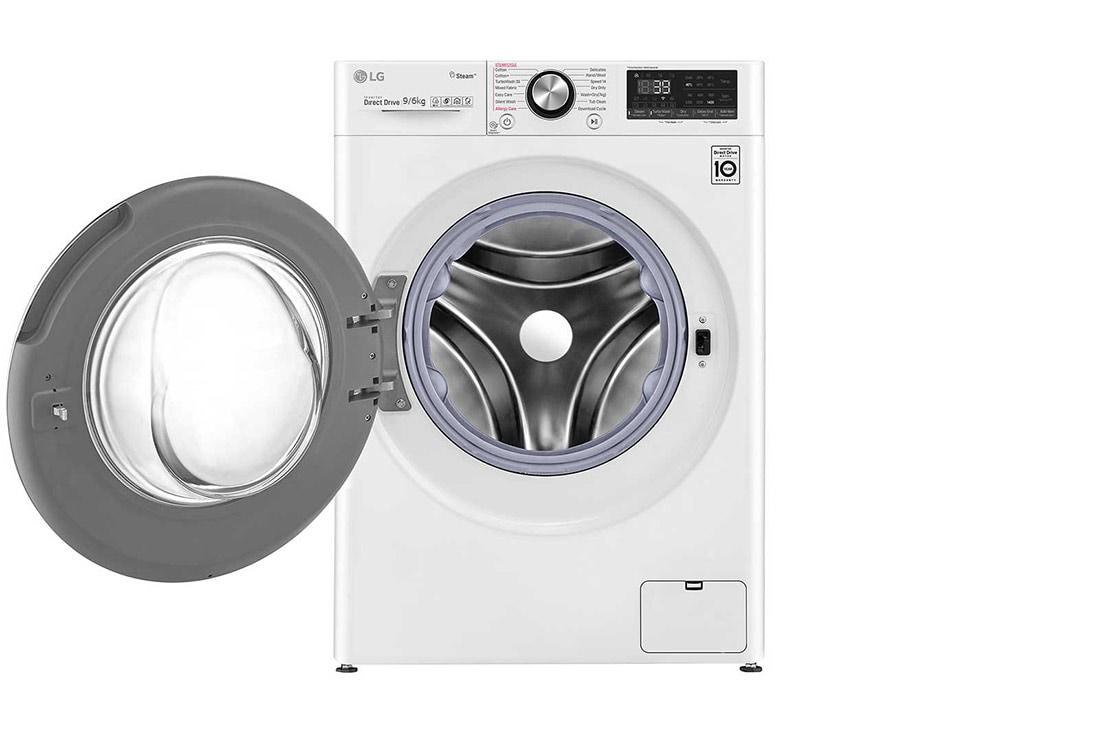LG TurboWash™ 39 – lavage optimale en 39 minutes | Moteur AI DD™ reconnaît votre linge | E | 9 kg lavage / 6 kg séchage | lavage hygiénique à la vapeur, F4DV909H2E, thumbnail 2