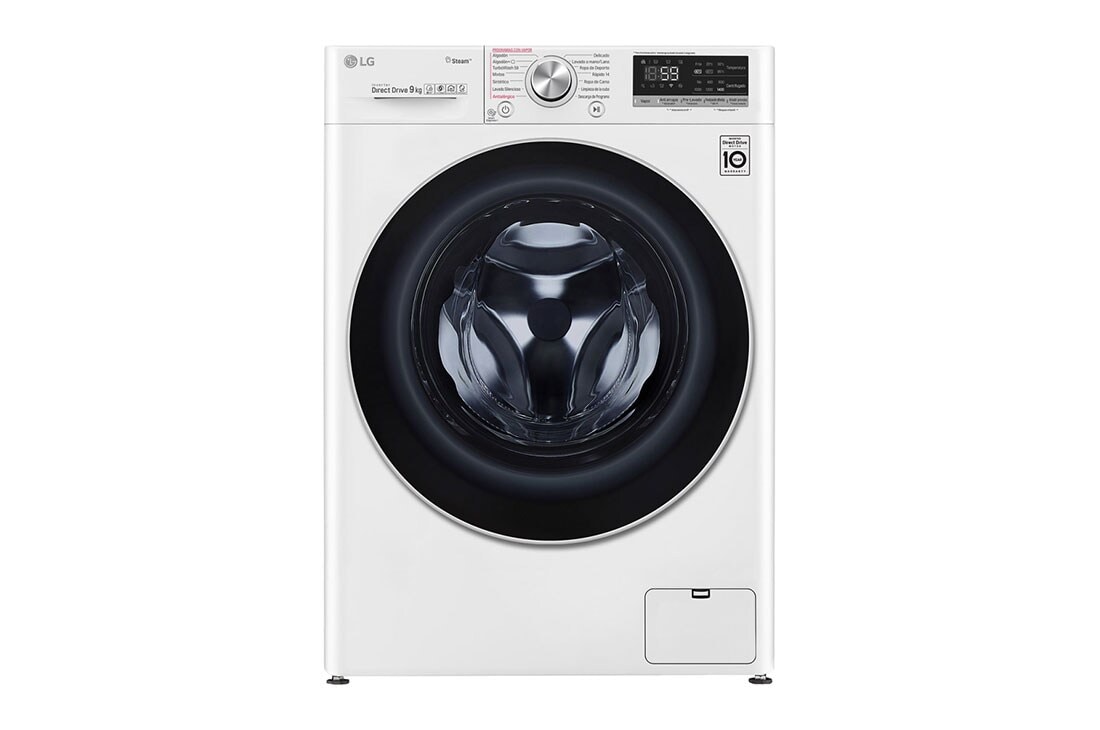 LG Moteur AI DD™ reconnaît votre linge | B | 9 kg | TurboWash™ 59 – lavage optimale en 59 minutes | lavage hygiénique à la vapeur, F4V709P1E