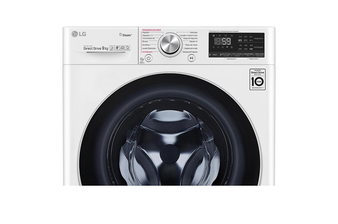 LG Moteur AI DD™ reconnaît votre linge | B | 9 kg | TurboWash™ 59 – lavage optimale en 59 minutes | lavage hygiénique à la vapeur, F4V709P1E, thumbnail 4