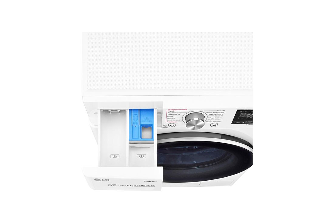 LG Moteur AI DD™ reconnaît votre linge | B | 9 kg | TurboWash™ 59 – lavage optimale en 59 minutes | lavage hygiénique à la vapeur, F4V709P1E, thumbnail 6