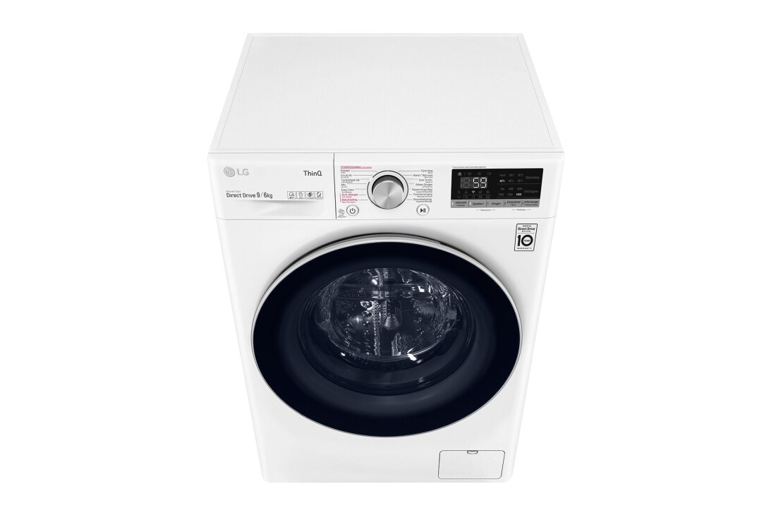 LG TurboWash™ 59 – lavage optimale en 59 minutes | Moteur AI DD™ reconnaît votre linge | E | 9 kg lavage /6 kg séchage | lavage hygiénique à la vapeur, GD3V509S1, GD3V509S1, thumbnail 9