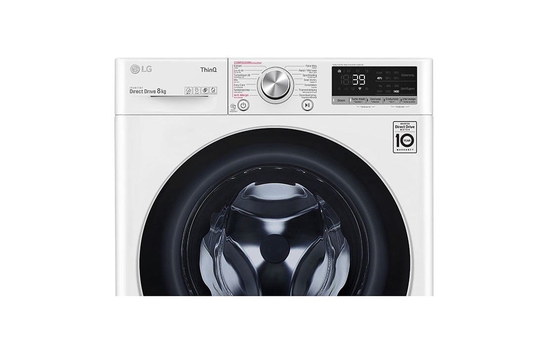 LG  Moteur AI DD™ reconnaît votre linge | A | 8 kg | TurboWash™ 39 – lavage optimale en 39 minutes | lavage hygiénique à la vapeur, F4WV708S1E, F4WV708S1E, thumbnail 4