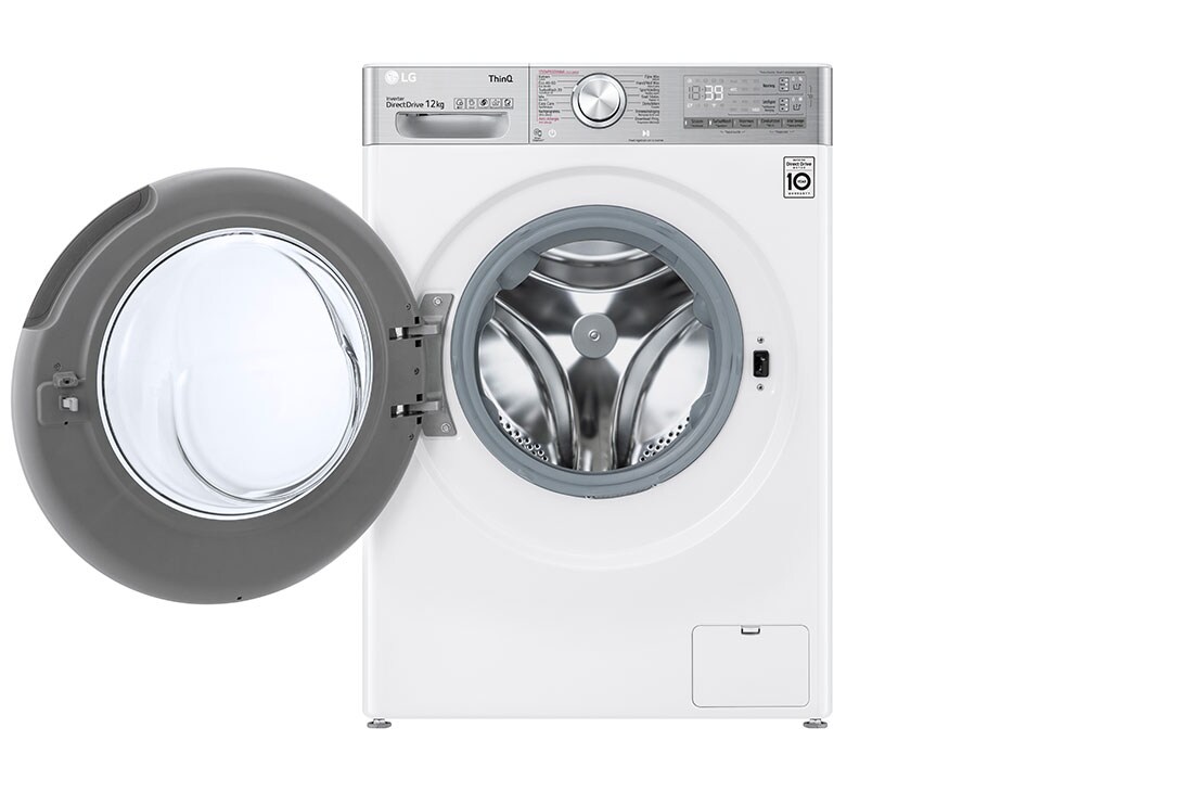 LG TurboWash™ 39 – lavage optimale en 39 minutes | Moteur AI DD™ reconnaît votre linge | A | 12 kg | Moins de repassage grâce à la vapeur | EZDispense™ | 10 ans de garantie sur le moteur AI DD™, f4wv912a2e, F4WV912A2E, thumbnail 2