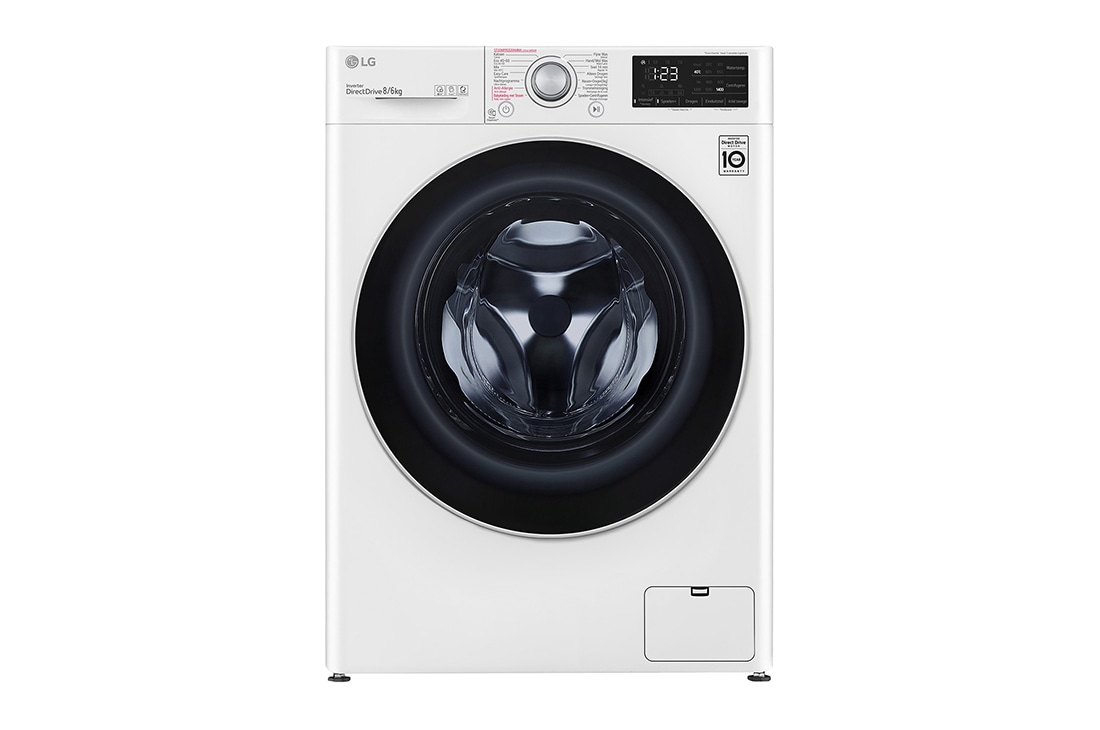 LG Lave-linge séchant F4DV308S1E| 8kg lavage / 6kg séchage | Moteur AI DD, F4DV308S1E, F4DV308S1E