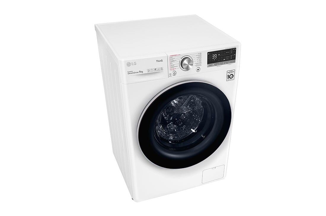 LG Moteur IA DD intelligent reconnaît votre linge | A | 9 kg | TurboWash 39 - Lavage parfait en 39 minutes |  EZDispense™ | Moins d’allergènes grâce à la vapeur, GC3V709S1A, GC3V709S1A, thumbnail 8