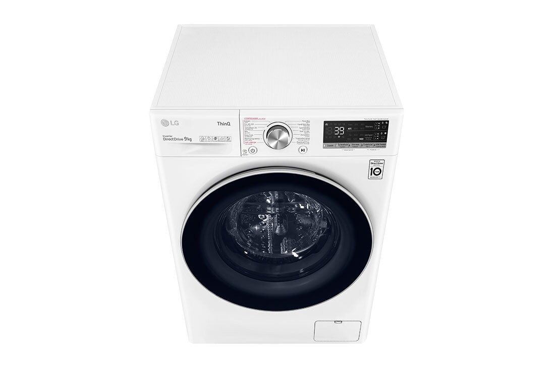 LG Moteur IA DD intelligent reconnaît votre linge | A | 9 kg | TurboWash 39 - Lavage parfait en 39 minutes |  EZDispense™ | Moins d’allergènes grâce à la vapeur, GC3V709S1A, GC3V709S1A, thumbnail 9