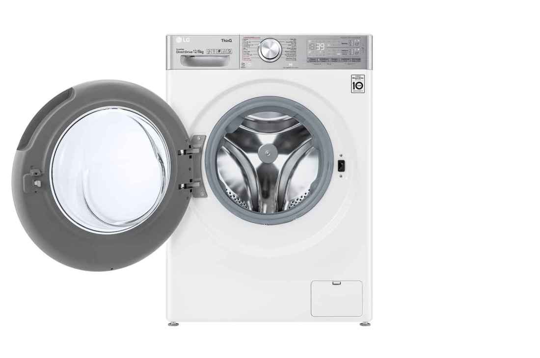 LG TurboWash™ 39 - lavage parfait en 39 minutes | Moteur IA DD intelligent reconnaît votre linge | E | 12 kg lavage / 8 kg séchage | EZDispense™ | Moins de repassage grâce à la vapeur, F4DV912A2E, thumbnail 2